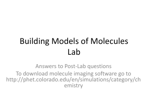 Building Models of Molecules Lab Analysis