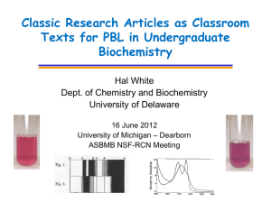 Classic Articles as PBL Problems in Introductory Courses