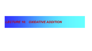 lecture 6 oxidative addition