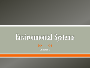 Chapter 2 - Environmental Systems