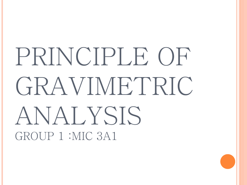 principle-of-gravimetric-analysis