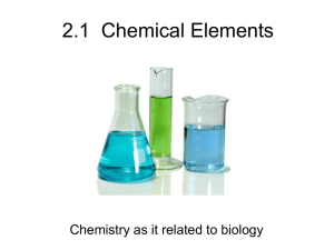 Ch 02 Chemical Elements