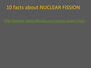 10 facts about NUCLEAR FISSION