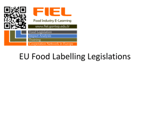 Food Labelling Presentation