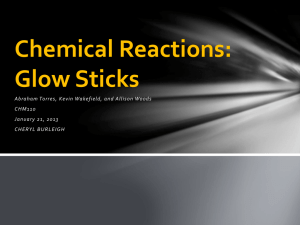 Chemical Reactions: Glow Sticks