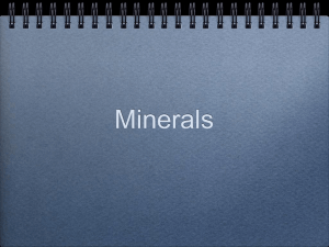 Minerals- Powerpoint