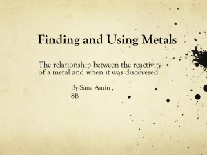 Finding and Using Metals