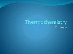 Thermochemistry - JH Rose