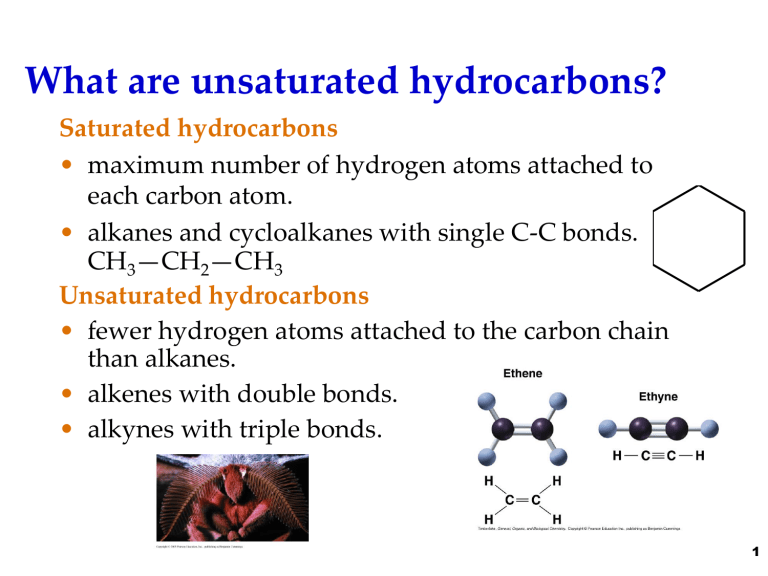 properties and uses of unsaturated hydrocarbons assignment quizlet