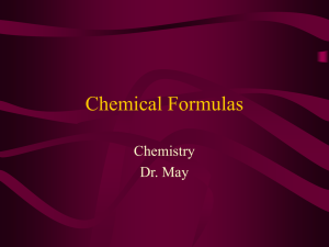 Chemical Formulas