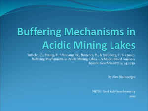Buffering Mechanisms in Acidic Mining Lakes