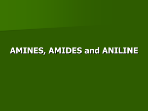 AMINES, AMIDES and ANILINE