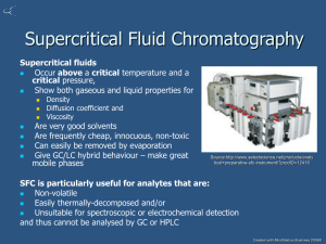 2.3: Supercritical Fluid Chromatography