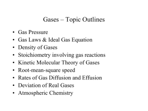 Chapter 5 – Gases