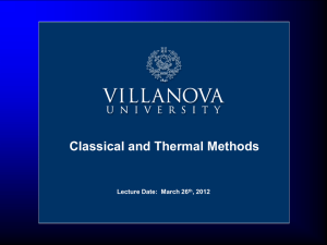 Classical Methods