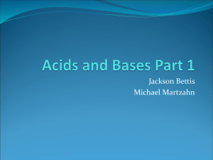 Acids and Bases Part 1 - Tri