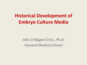 Historical Development of Embryo Culture Media