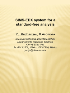 SIMS-EDX system for a standard-free analysis Yu. Kudriavtsev