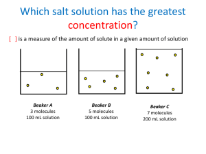 amount solute - Orange County School of the Arts