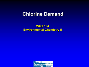 Lecture on Chlorine Demand