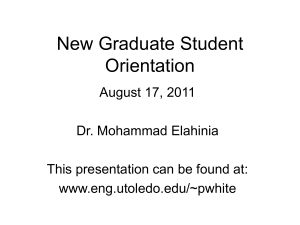 New Graduate Student Orientation