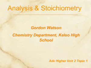 Stoichiometry PPT - Chemistry Teaching Resources