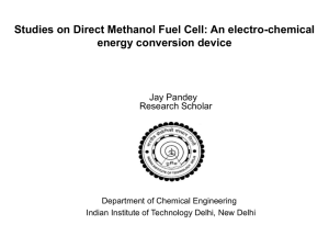 Studies on direct methanol fuel cell