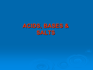 Acid base and salt