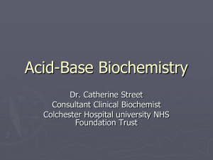 Acid-Base Biochemistry