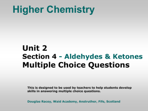 Higher Chemistry Unit 2 - Section 1 Fuels Multiple Choice Questions
