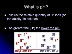 What is pH? - Port Washington School