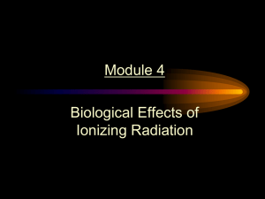 Biological Effect of Ionizing Radiation