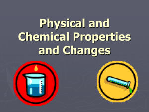 Chemical and Physical Change Notes