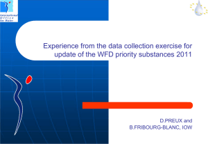 Experience from the data collection exercise for the update