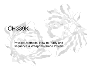 Lecture Slides for Physical Methods
