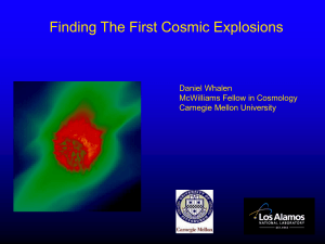 Finding the First Cosmic Explosions