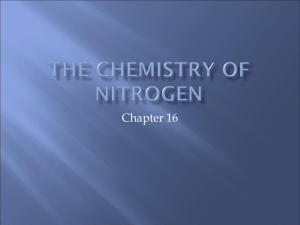 The chemistry of Nitrogen and main group VI