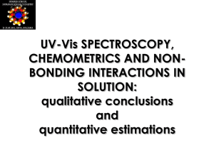 Crown Ethers & UV-Vis spectroscopy