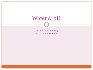 WATER & pH