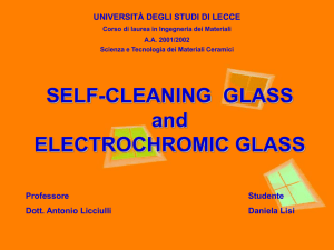 SELF-CLEANING GLASS and ELECTROCHROMIC GLASS