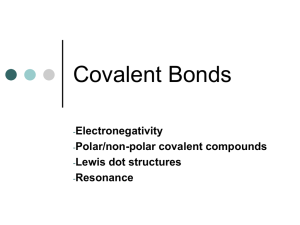 Covalent Bonds - Horton High School