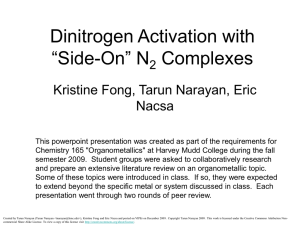 Dinitrogen Activation with “Side