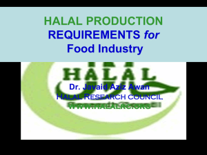 Prof. Dr. Javaid Aziz Awan - Halal Production Requiremnts