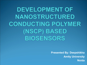 fabrication of nanostructured conducting polymer