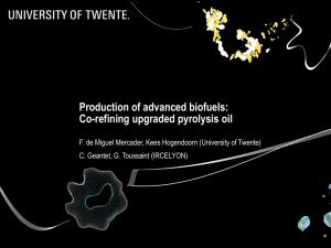 Production of advanced biofuels: Co-refining upgraded