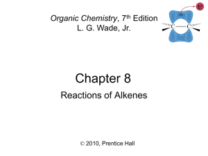 Reactions of Alkenes