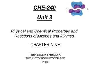 Alkynes - chemistry