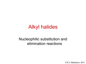 Alkyl halides and alcohols