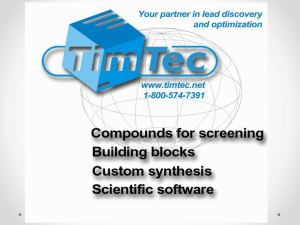 TimTec Screening Collections and Services Power Point