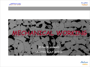 Mechanics – Basic Metallurgy